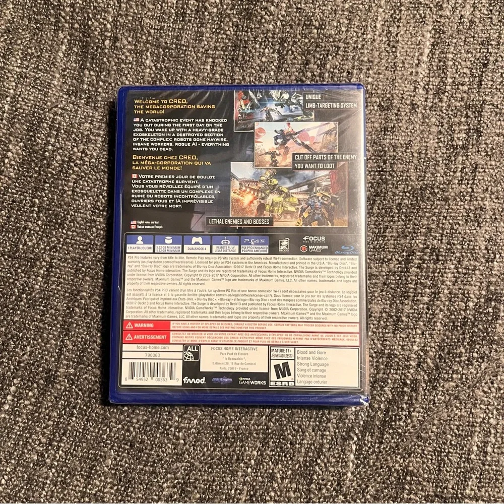 The Surge Sony Playstation‎ 4 PS4 Game Brand New Sealed - Picture 2 of 5